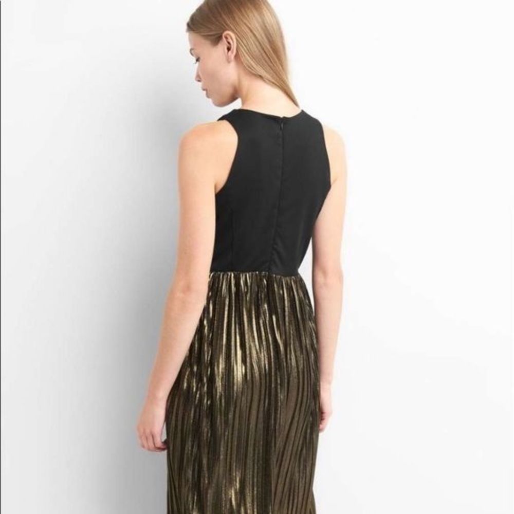 GAP Black and Gold Maxi Dress